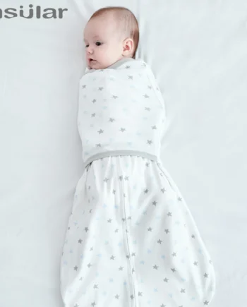 Insular Anti Startle Baby Four Seasons Pure Cotton Thin Anti Kicking Quilt Baby Single Layer Swaddling Towel