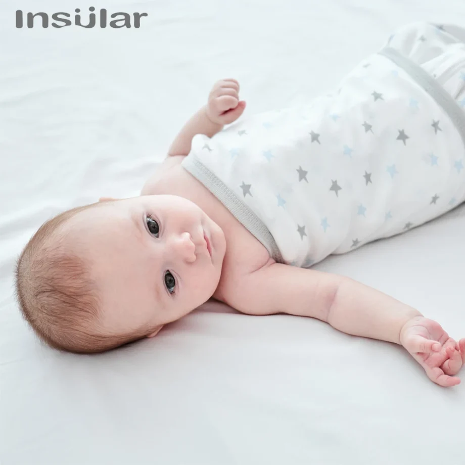 Insular Anti Startle Baby Four Seasons Pure Cotton Thin Anti Kicking Quilt Baby Single Layer Swaddling Towel