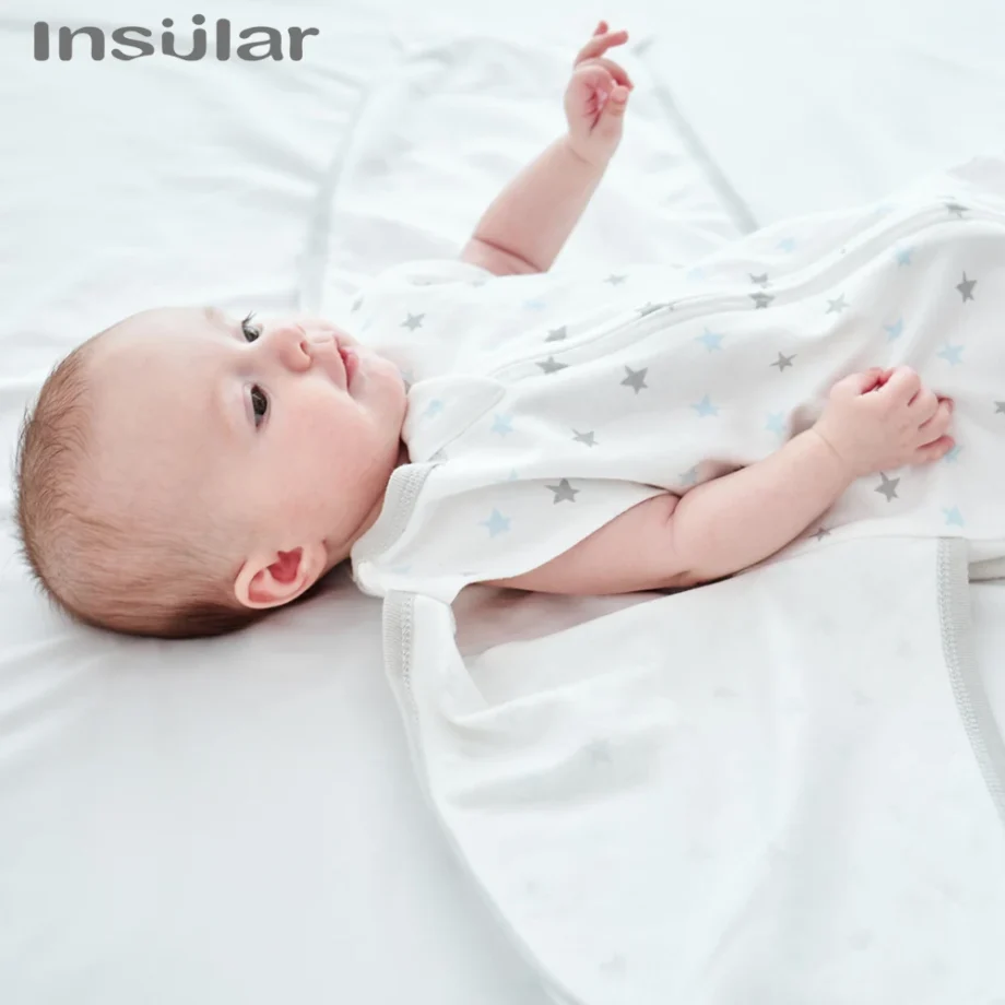 Insular Anti Startle Baby Four Seasons Pure Cotton Thin Anti Kicking Quilt Baby Single Layer Swaddling Towel