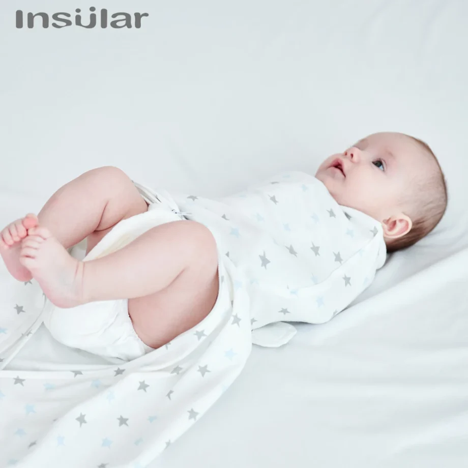 Insular Anti Startle Baby Four Seasons Pure Cotton Thin Anti Kicking Quilt Baby Single Layer Swaddling Towel