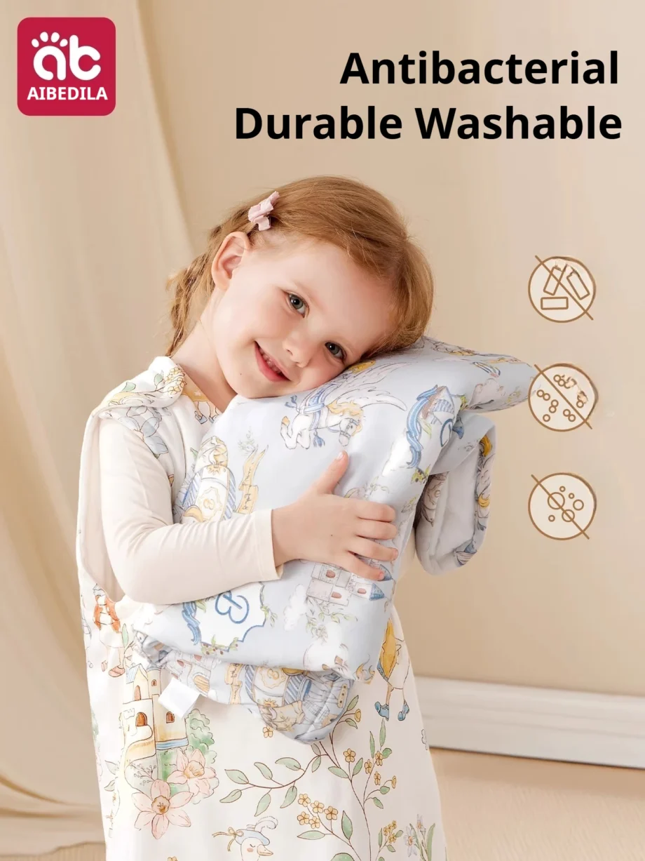 AIBEDILA Baby Sleep Sack Cotton Newborn Sleeveless Sleep Bag Soft Cozy Kids Wearable Blanket Boys Girls Sleeping Sack 0-15T