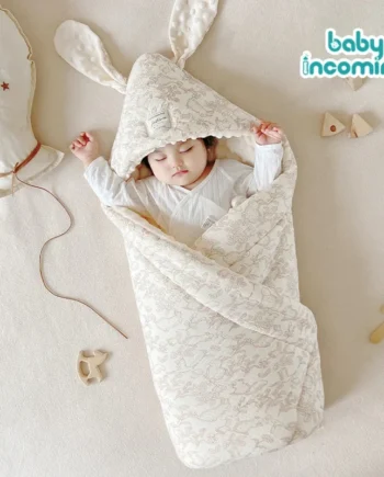Baby Wrap Blanket Large Rabbit Ears Newborn Swaddle Baby Hospital Small Quilt Four Seasons Available Infant Carrier Wrap