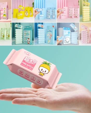 New Soft Baby Wet Wipes Hand Mouth Cleaning Disposable Baby Gentle Wipes Large Pack High Quality Mini Portable Wipes Babies