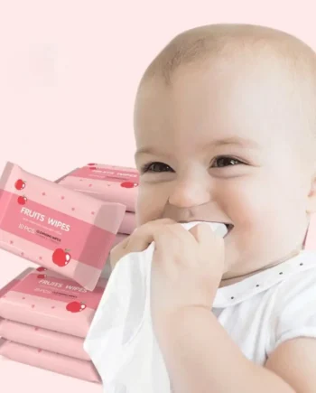10Pcs/Pack Baby Wet Wipes Baby Hand and Mouth Cleaning Portable Water Tissue Extractable Ten Disposable Wet Wipes for Babies