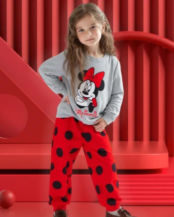 Kids Pajama Set Cotton Soft Print Minnie sets Loungewear Long Sleeve Pjs Sleepwear for Toddler Boys Girls nightgown