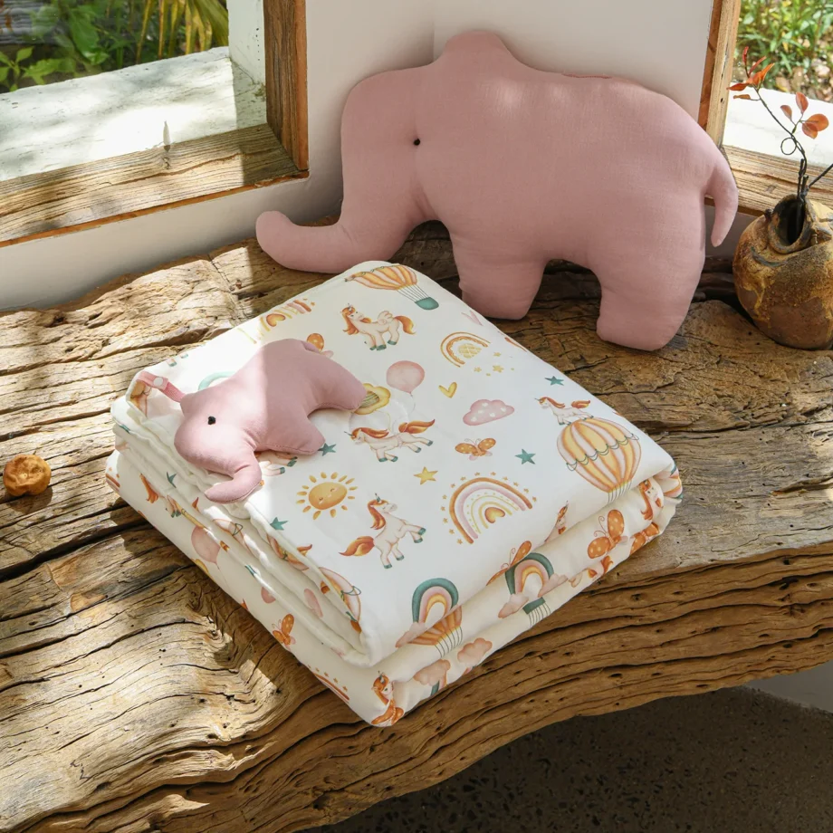 Bamboo Cotton Baby Quilt Summer Blanket for Newborn Kindergarten Baby Nap Cover All Seasons Universal Kids Quilts Soft Bedding