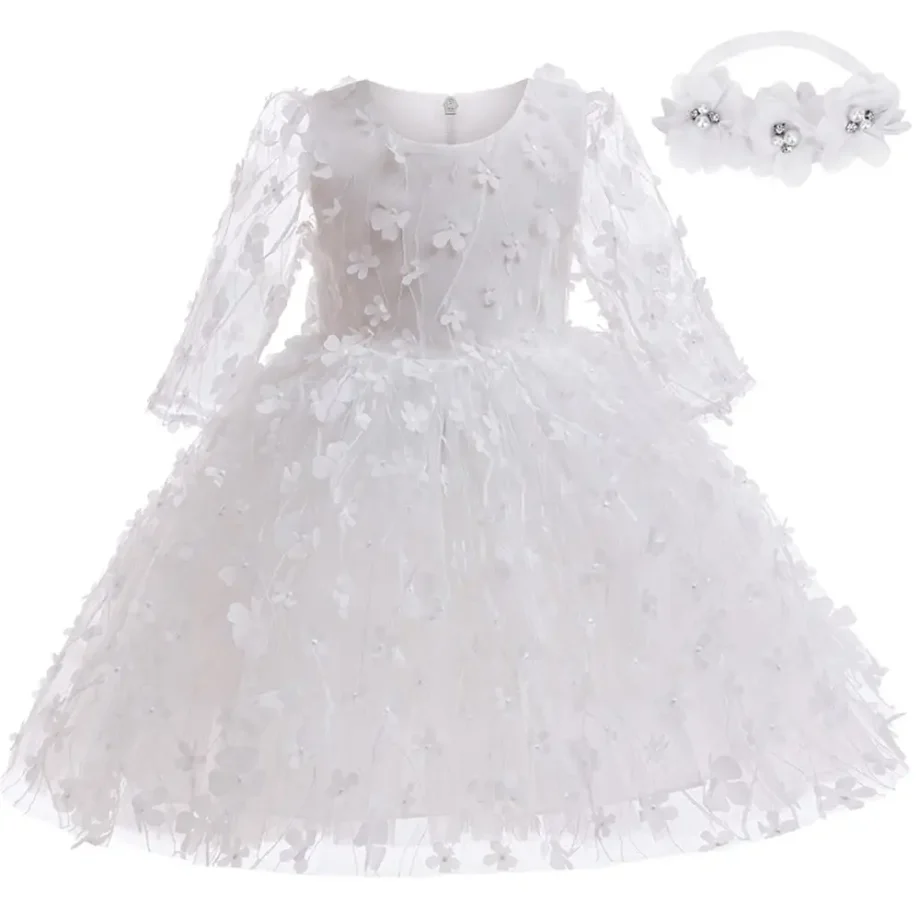 Baby Dresses Birthday Evening Dress Princess Dress Infant Gown Birthday Gift For Baby Girl Clothes 3-24 Months