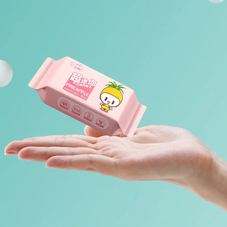 Cute Soft Baby Wet Wipes Hand Mouth Cleaning Disposable Freshing Cleaning Wipes High Quality Large Pack Wipe Face Napkins Babies