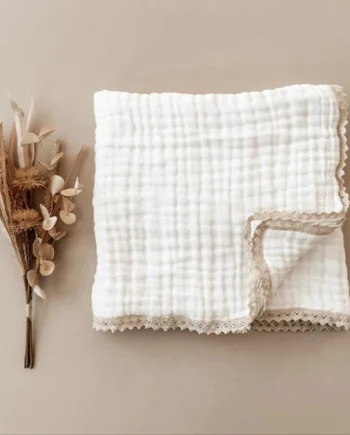 6 Layers Bamboo Cotton Baby Receiving Blanket Infant Kids Swaddle Wrap Blanket Sleeping Warm Quilt Bed Cover Muslin Baby Blanket