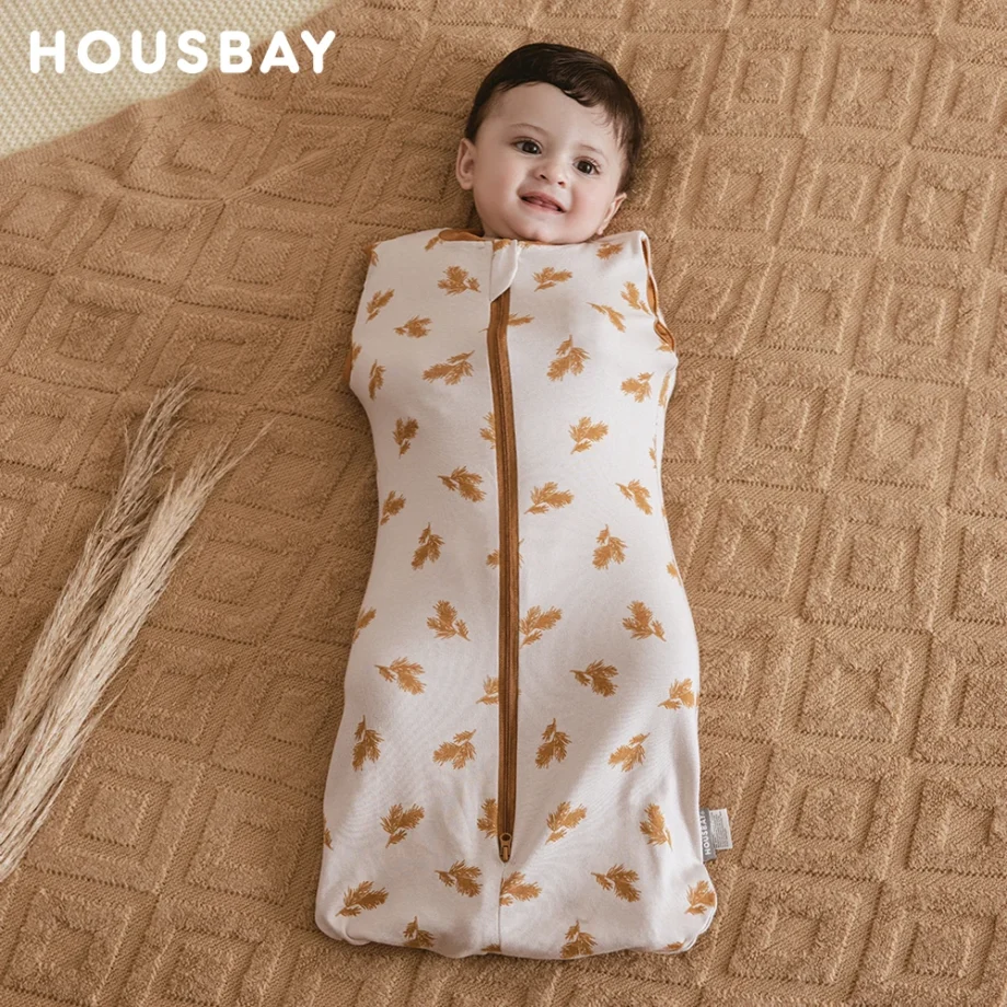 Newborn Baby Sleeping Bag 0-12 Months Newborn Cocoon 100% Cotton Baby Swaddle Cute Fox Sleep Sacks Boys Girls Sleepwear New