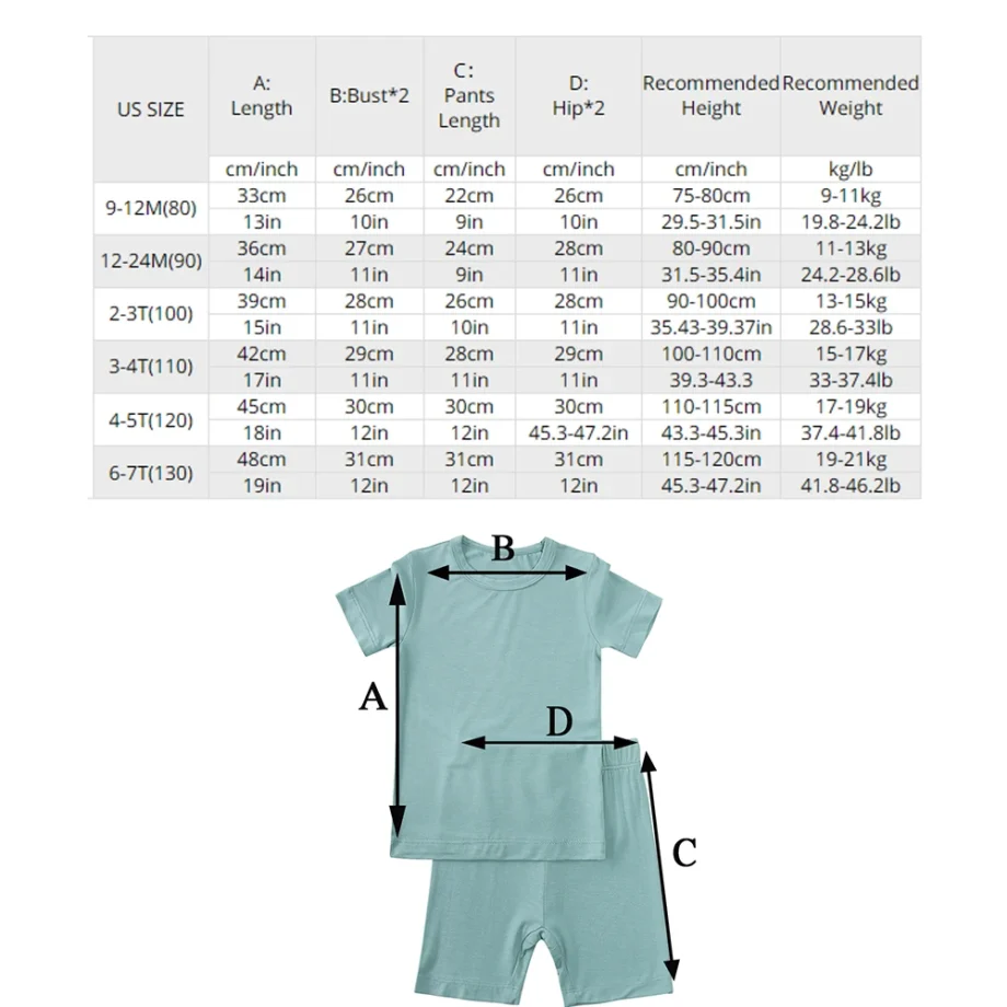 2025 Bamboo Fiber Toddler Kids Pajamas Clothes Solid Hight Elasticity Breathable Sleepwear Set For 9M-7T Boy Girl Loungewear