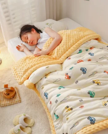 Winter Warm Baby Quilt Comforter Quilted Blanket Summer Soft Nap Cover Bed Thick Blanket Newborn Infant Swaddle Wrap Bedding