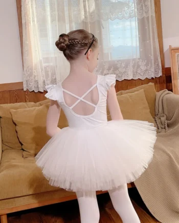 Dance Wear Stage Ballet Dress Tutu Girl Skirts Children's Clothing Kids Clothes Costumes Cute Baby Summer Casual Elegant Set