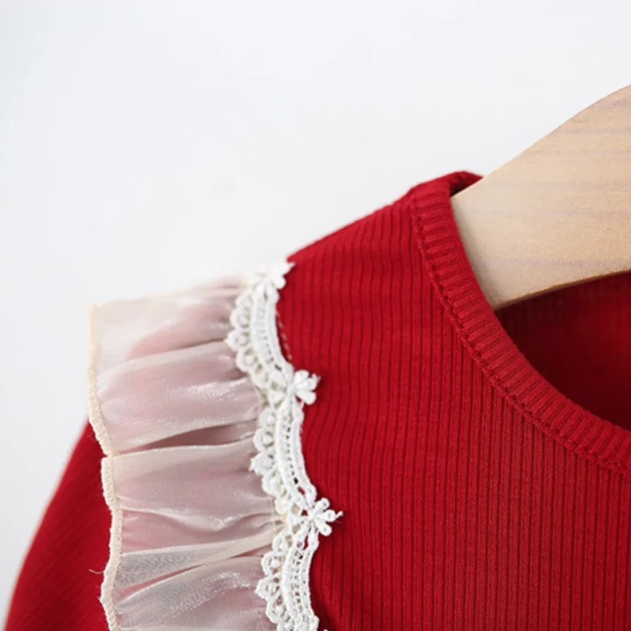 Baby Girl Dress Summer Cotton Knitted Bow Ruffled Bubble Sleeve Baby Dresses Sweet Casual Beach Princess Style Baby Girl Clothes