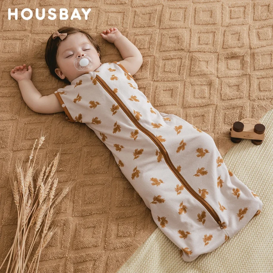 Newborn Baby Sleeping Bag 0-12 Months Newborn Cocoon 100% Cotton Baby Swaddle Cute Fox Sleep Sacks Boys Girls Sleepwear New