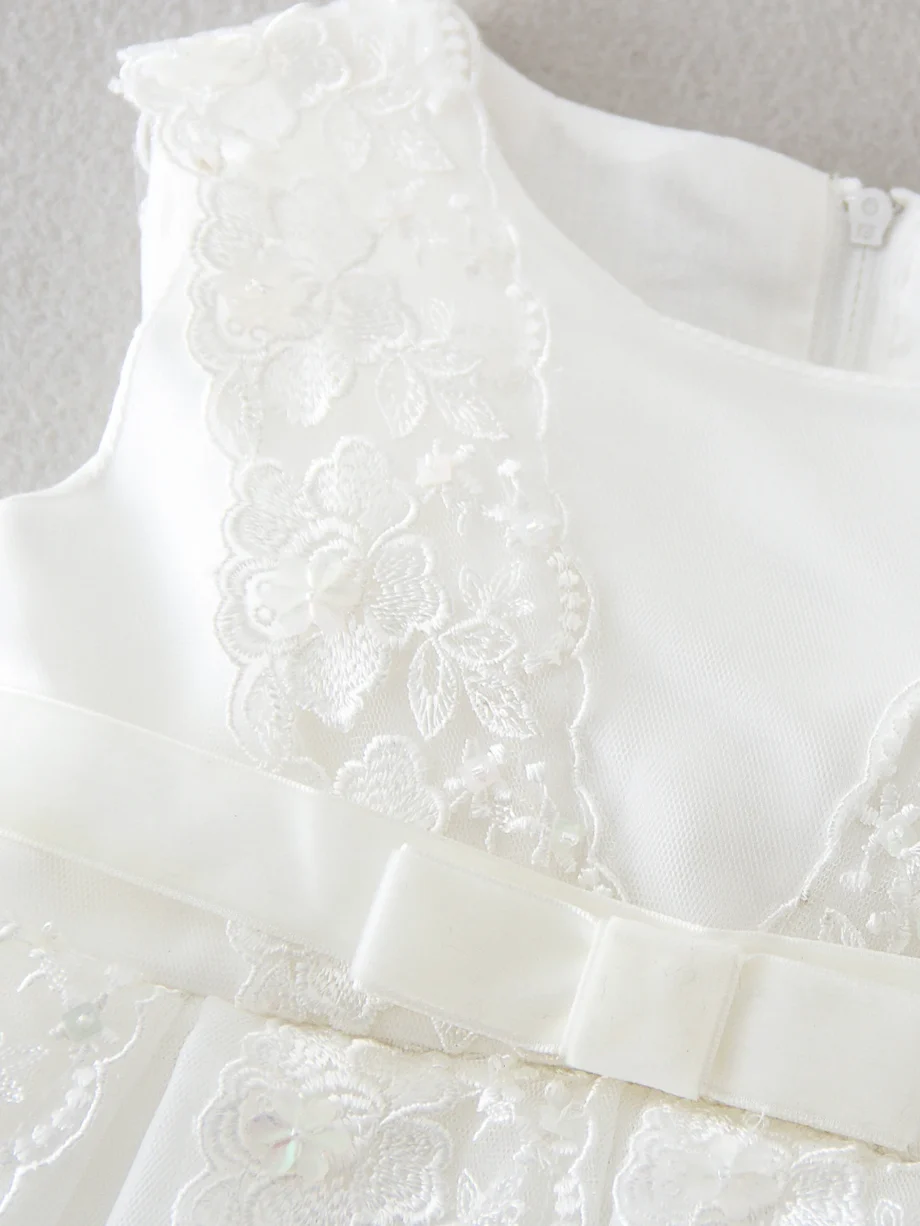 Baby Girl Party Dressrs Infant Birthday Frock Baptism White Clothes Newborn Christening Dresses for Girls