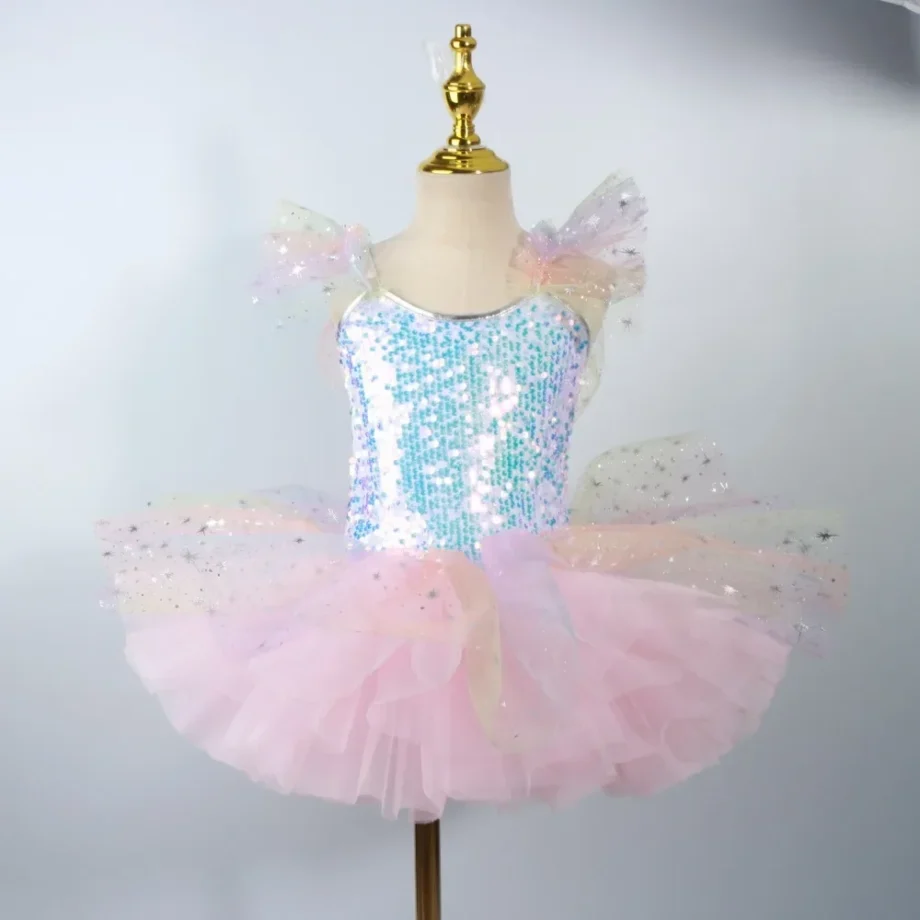 Show Tutu Baby Ballet Princess Fairy Children Clothing Children's Day Casual Summer Girls Dress Kids Clothes Dance Wear Stage