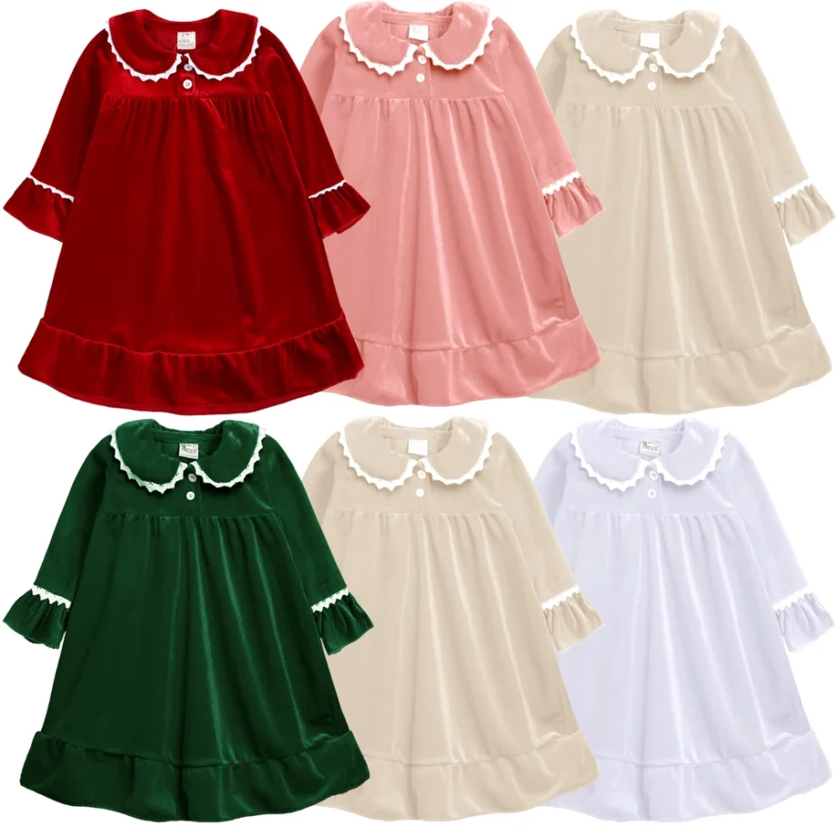 2025 Infant Christmas Pajamas Sets Baby Velvet Thick Matching Family Pjs Children Boy Girl Dress Xmas Robe Kid Loungewear＋Pants