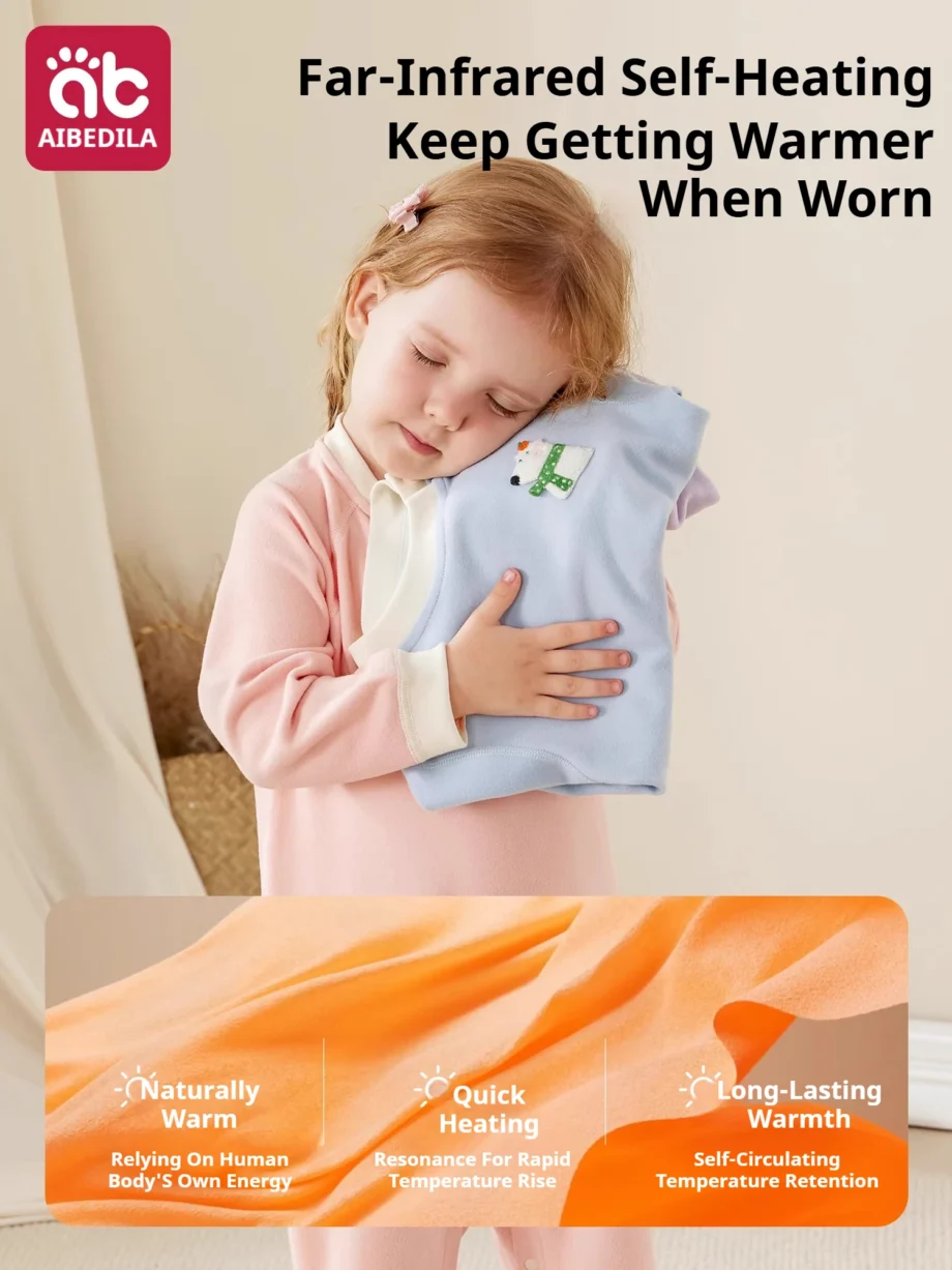 AIBEDILA Baby Pajamas Kids Split-legged Sleep Sack Soft Children's Sleeping Bag Thick Warm Sleepwear Wearable Blanket Bodysuit﻿
