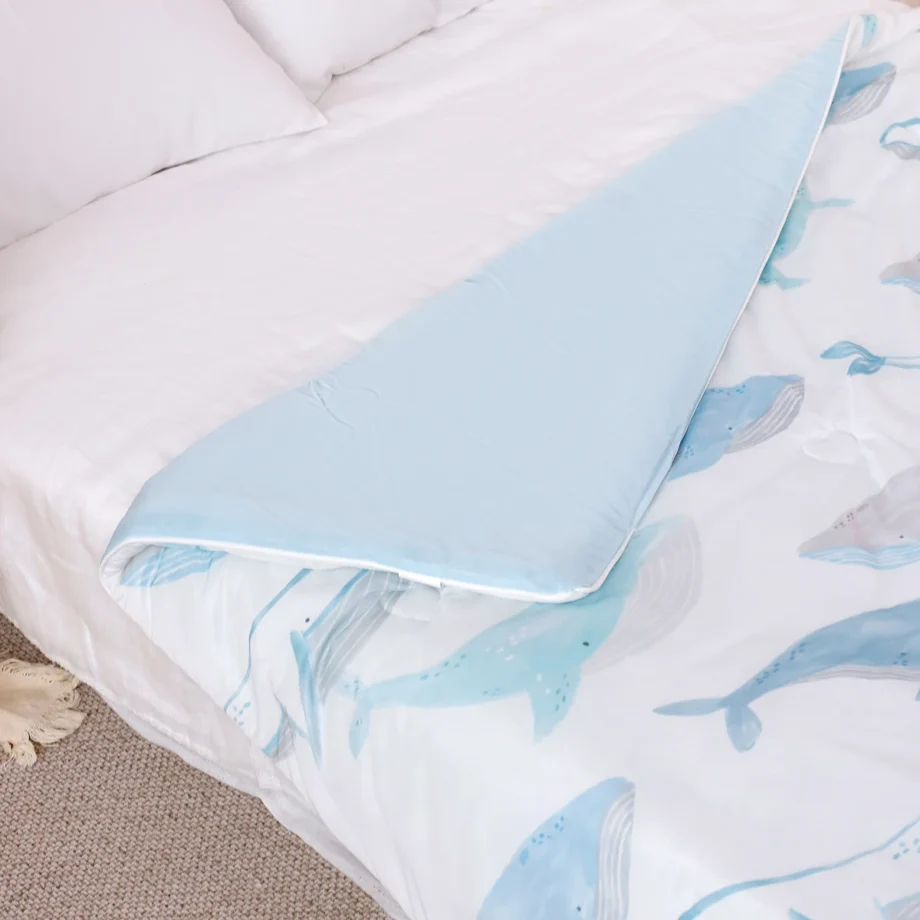1Pc 150x110cm Baby Summer Quilt,Summer Cool Comforter for Children Silky Smooth and Breathable Blanket Sleeping Nap Quilt