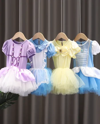 Summer Princess Ballet Leotard Dance Costume Girls Dresses Tutu Girl Ballet Dress Children Clothes Casual Kids Outfit Vestidos