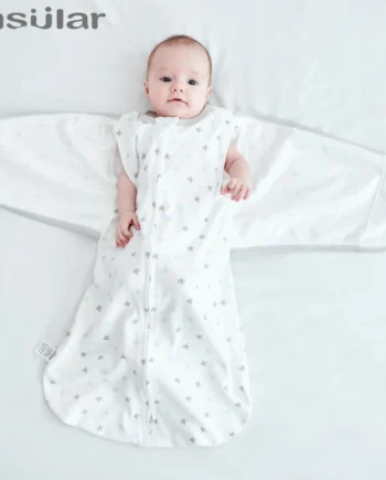 Insular Anti Startle Baby Four Seasons Pure Cotton Thin Anti Kicking Quilt Baby Single Layer Swaddling Towel