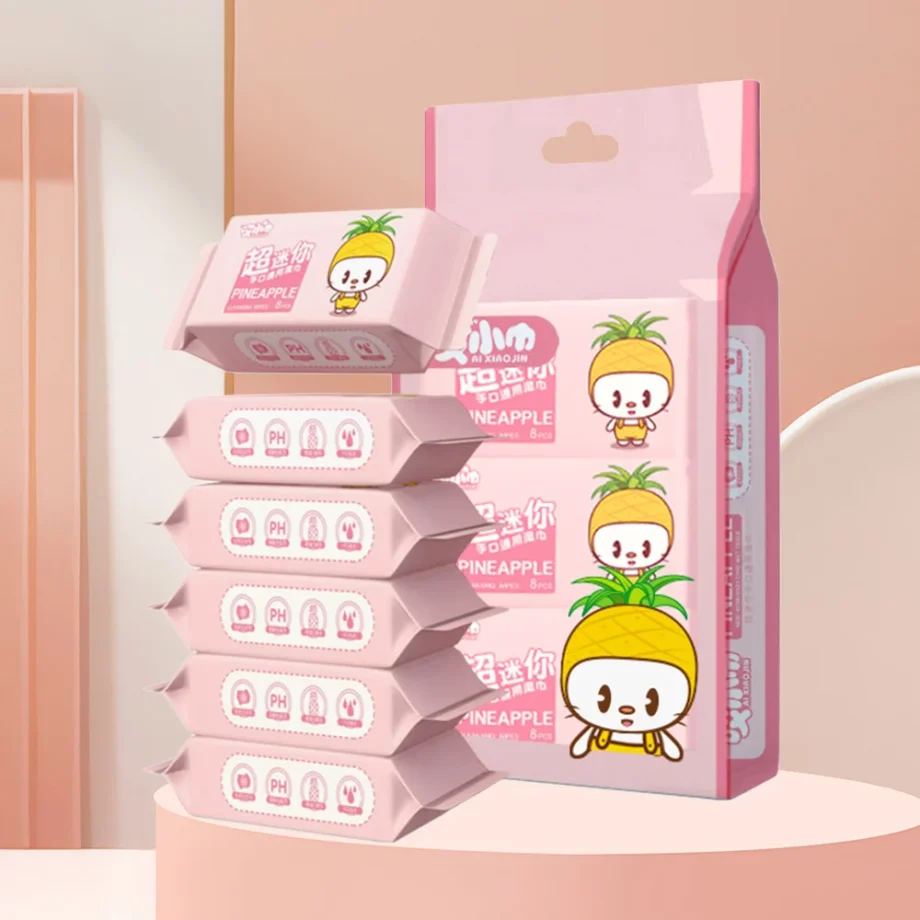 New Soft Baby Wet Wipes Hand Mouth Cleaning Large Pack Baby Gentle Wipes Disposable High Quality Freshing Cleaning Wipes Babies