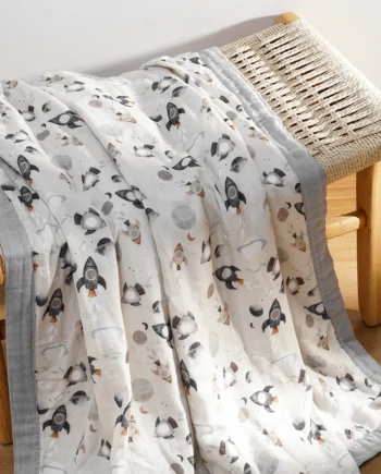 Kangobaby #My Soft Life# New 4 Layers Premier Bamboo Cotton Baby Muslin Swaddle Blanket Breathable Newborn Quilt Size 120x110cm