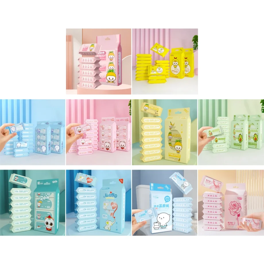 New Soft Baby Wet Wipes Large Pack Disposable Freshing Cleaning Wipes High Quality Hand Mouth Cleaning Baby Gentle Wipes Babies