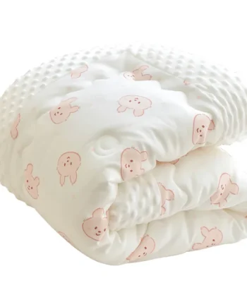 100x120cm Baby Quilted Blanket Summer Soft Nap Cover Bed Blanket Newborn Infant Swaddle Wrap 4 Seasons Coverable Quilt blanket