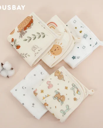 2Pcs/Set Baby Wash Towel 25*25Cm Newborn Blanket For Girls Boys Wash Face Handkerchief Reusable Soft Cotton Gauze Saliva Towel