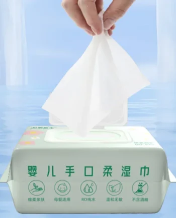 Baby Wet Wipes 80 Draw 130X180mm Thick Washable Disposable Hand and Oral Wet Wipes for Newborns and Infants