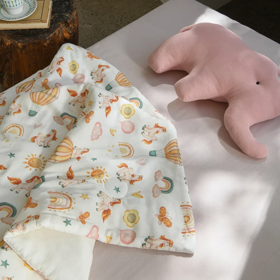 Bamboo Cotton Baby Quilt Summer Blanket for Newborn Kindergarten Baby Nap Cover All Seasons Universal Kids Quilts Soft Bedding