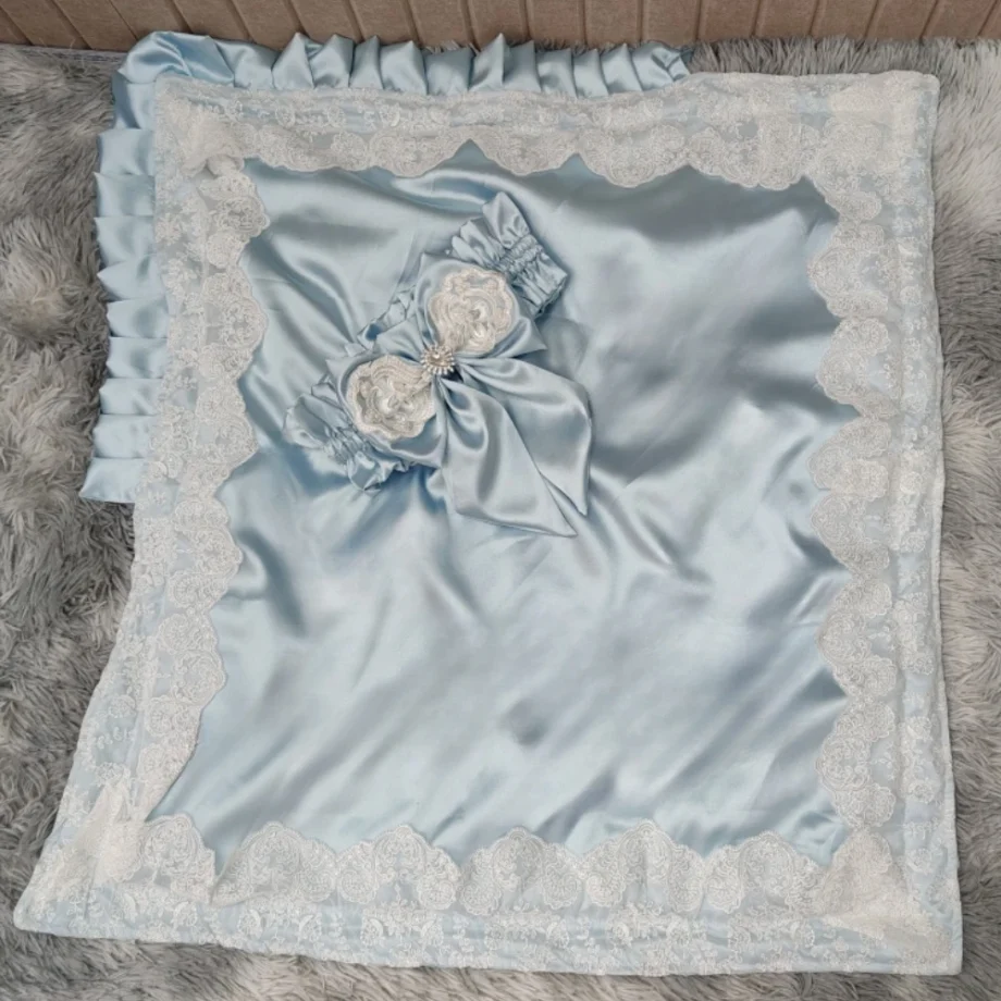 Newborn Receiving Blanket Baby Swaddle Blanket Unisex Swaddles Wrap Soft Silky Neutral Receiving Blankets Boys and Girls Quilt